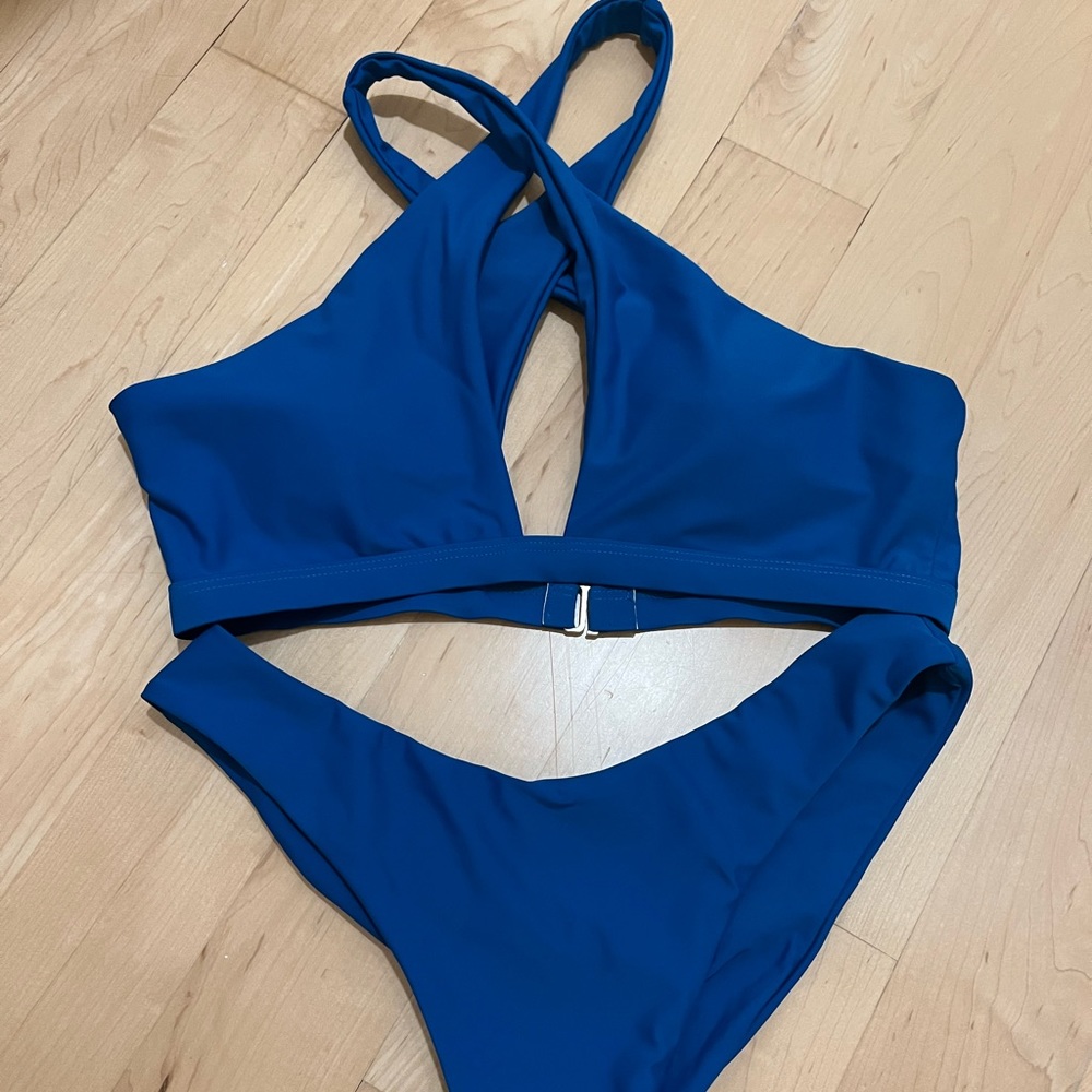Shein blue bikini